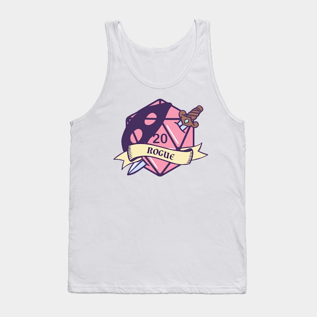 DnD Rogue Class D20 Tank Top by Sunburst